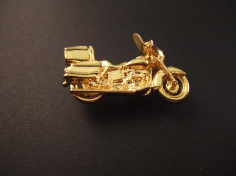 Harley-Davidson Electra Glide topmodel toermotor, goudkleurig